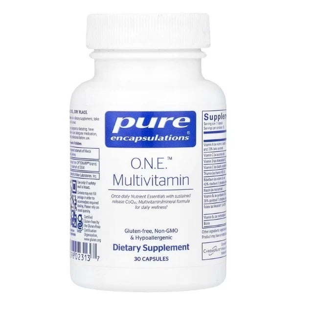 O.N.E. Multivitamin Supplement – Daily Nutrient Support for Energy & Wellness, 30 Capsules