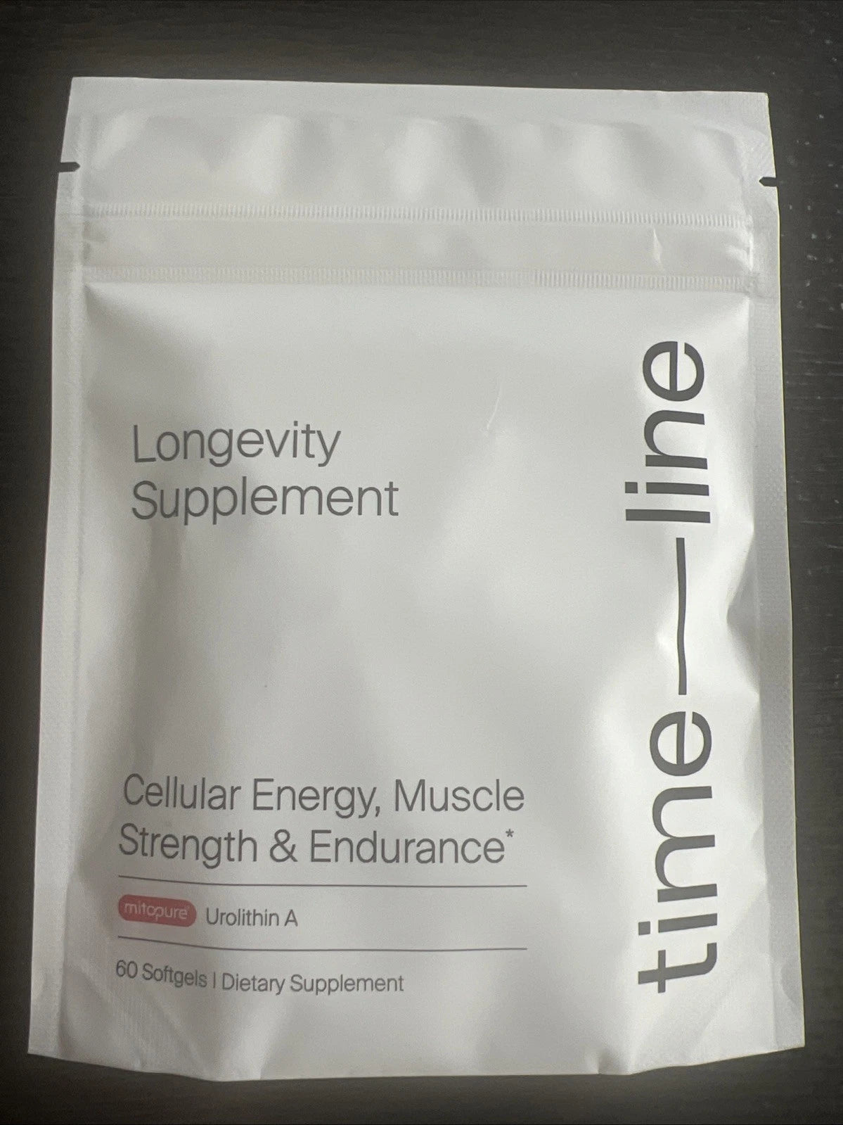 Time-Line Longevity Supplement Mitopure Urolithin A 60 Softgels Exp 2/2027 New!