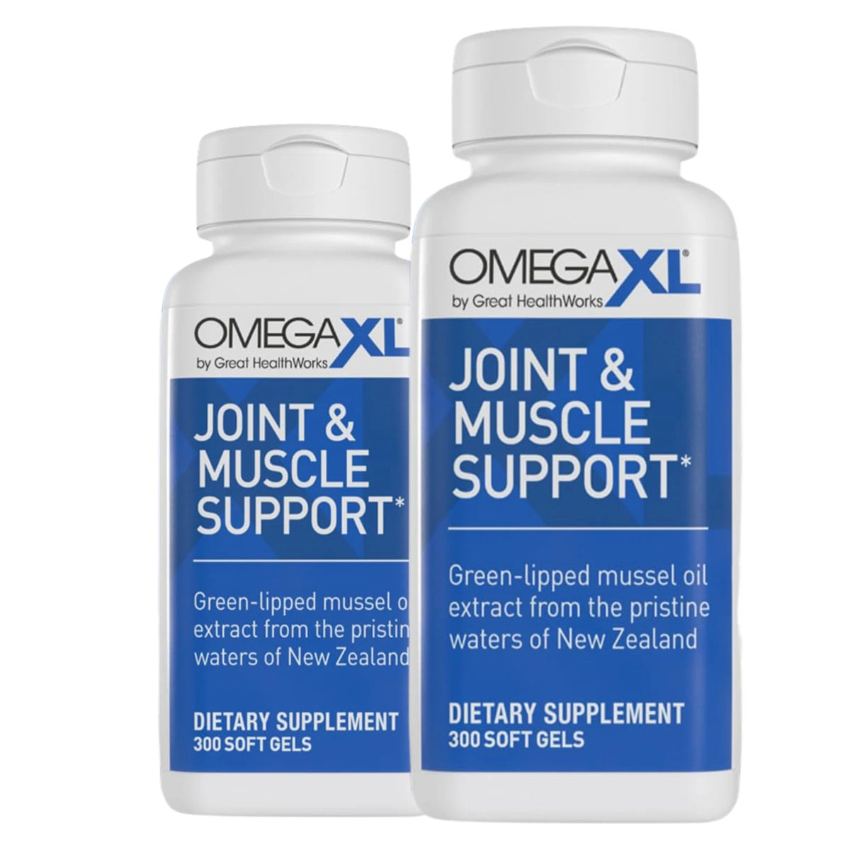 OmegaXL Joint Support Supplement – Natural Joint & Muscle Support, 300 Softgels, Pack of 2