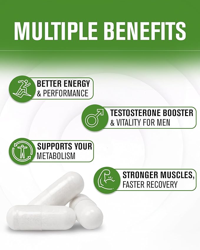 NaturalSlim Testosterin – Testosterone Multivitamin Supplement for Men | Muscle, Endurance & Vitality Support
